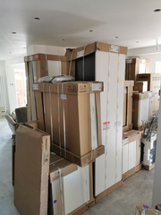 Kitchen is being delivered today - chaos!