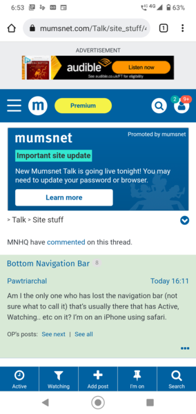 Bottom Navigation Bar