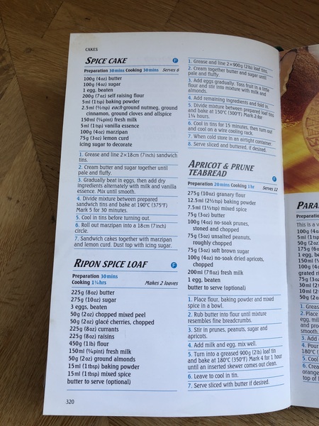 1980s or 1990s dairy diary recipe