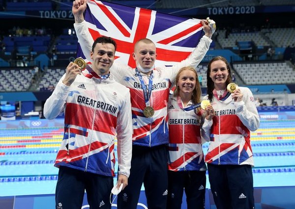 Female swimmers beaten by transgender athlete stage podium protest at ‘unfair’ result