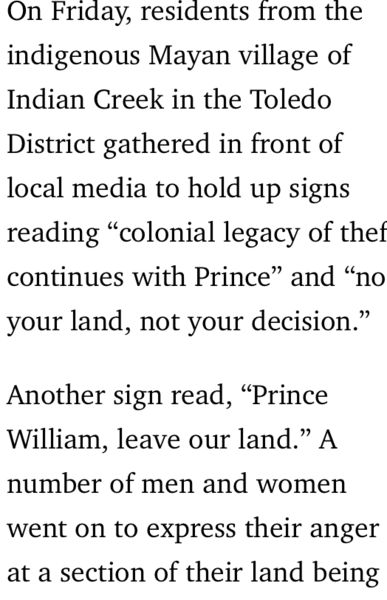 First visit of royal tour cancelled because of local protest