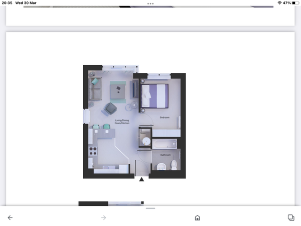 Can anybody  help with bedroom layout question?