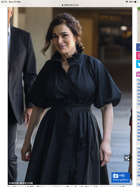 Anyone know where Nigella’s dress is from?