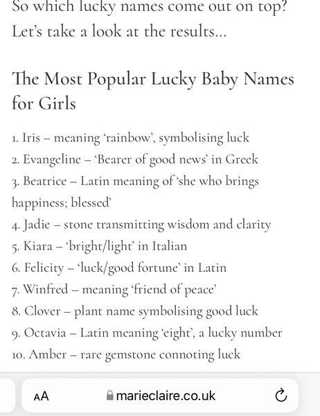 First thoughts when you see this name