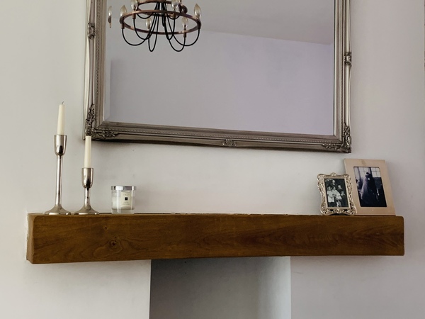 If you have a mantlepiece what do you have on it?