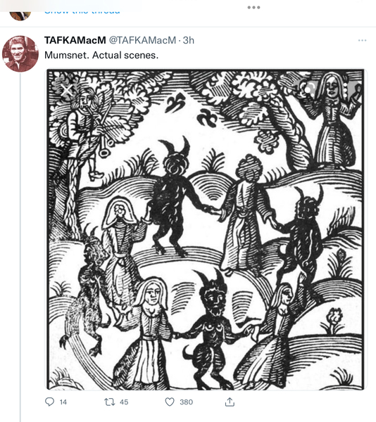 Mumsnet trending on Twitter