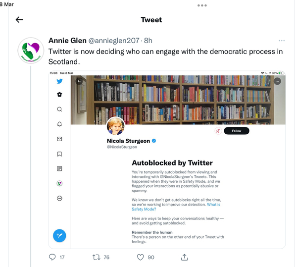 Twitter editorialising against J K Rowling again.