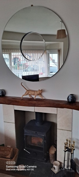 If you have a mantlepiece what do you have on it?