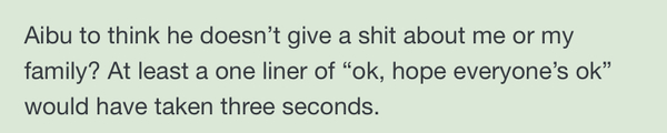 To feel really upset my boss ignored me