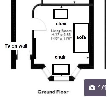 Is this room too small for a corner sofa?