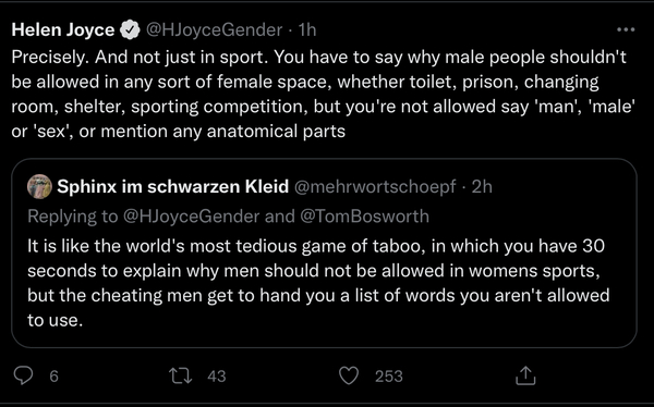 Great tweet on the language contortions we have to use