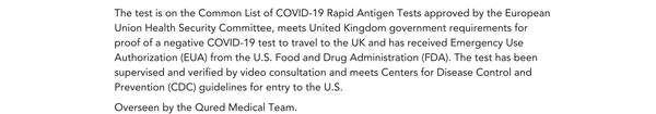 US covid test requirements