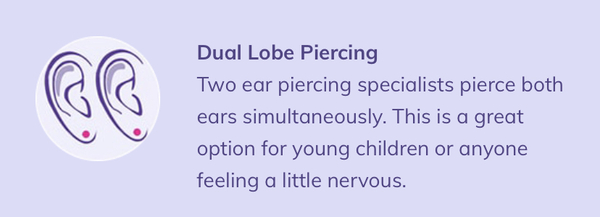 To think that babies with pierced ears is not a good idea?