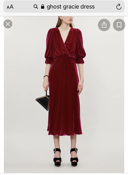What shoes with this Ghost London dress for black tie wedding