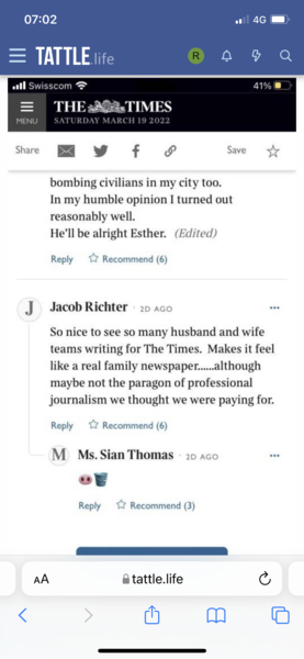 Is Esther Walker just as bad as Giles Coren?