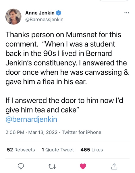 Sir Bernard Jenkins standing up for women on IWD - and a bunch of female MPs failing to.