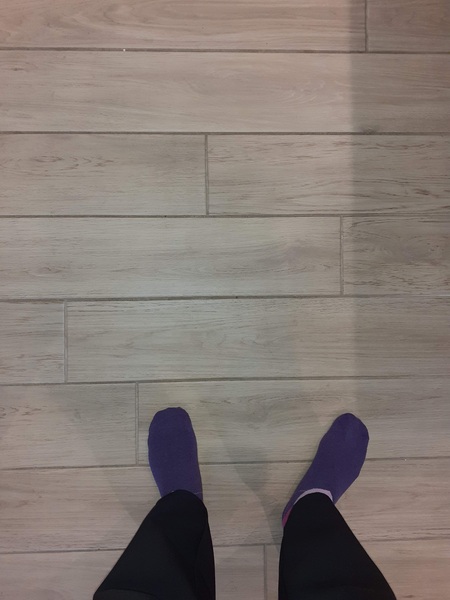 Kitchen floor grouting