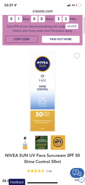 Terrible mistake! SPF50