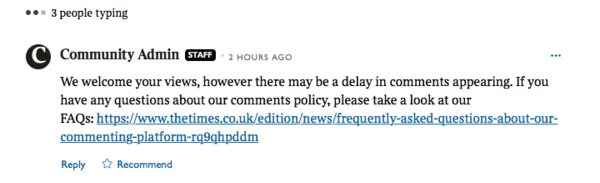 The Times Comments