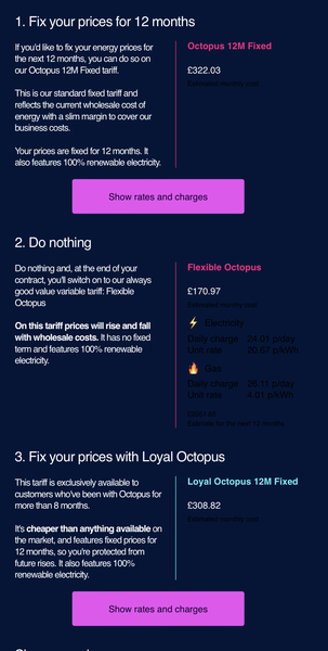 Am I missing something here? Octopus energy.