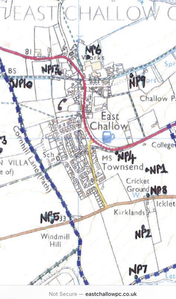 Can anyone tell me what this means on an old map? Pic included