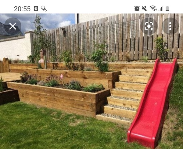 What to do at the top of a very tiered garden? Pic included.