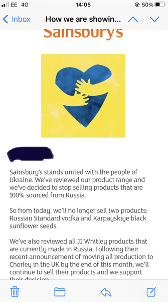 AIBU to think that Sainsbury’s shouldn’t sell Russian vodka?