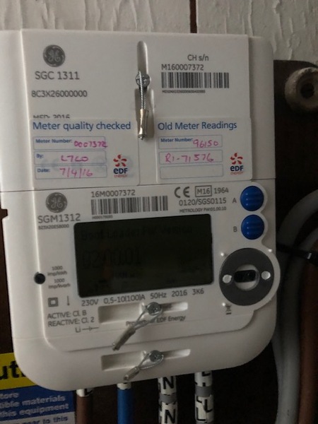 Smart meter not giving KWH number -