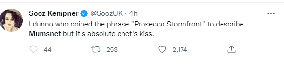 Mumsnet trending on Twitter