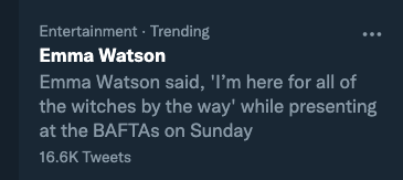 Emma Watson's dig at JKR