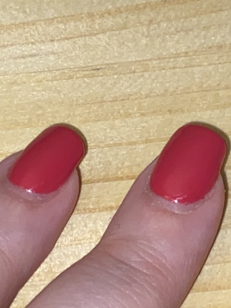 Can you help me find this pinky-red nail polish or near match?