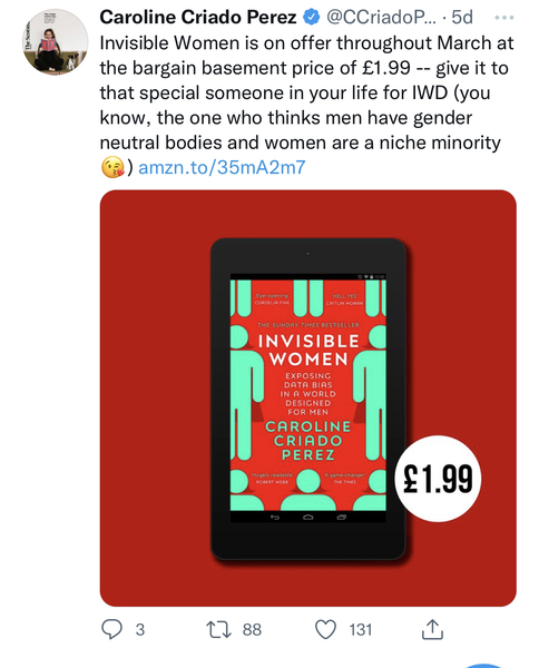 Invisible Women £1.99 on Audible TODAY only