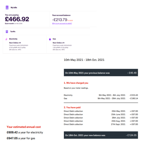 £760 per month for energy!