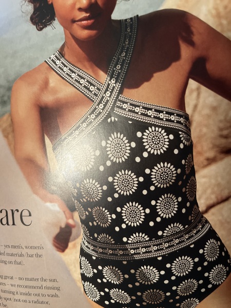 Boden swimwear. Good if you’ve got no tits right?