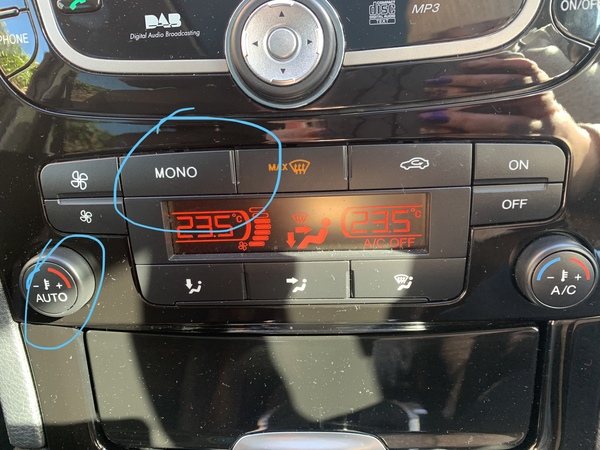 Can anyone tell me what these mean on my cars heading controls? (Ford)