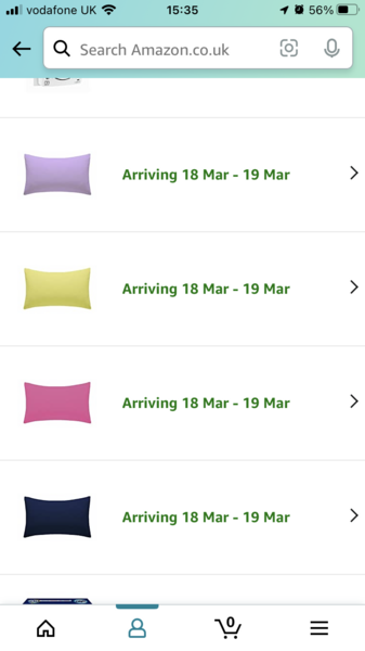 Is it possible to buy labelled bags to keep bedlinen in?