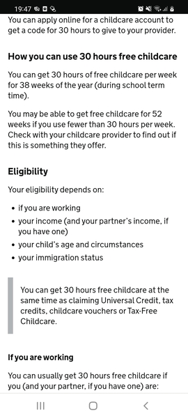 30 hours childcare - parent vs nursery!