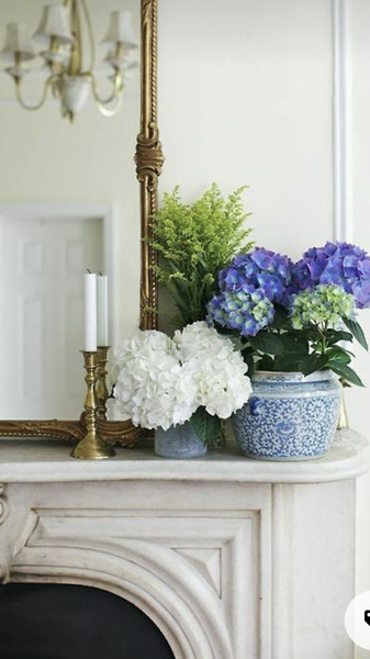 If you have a mantlepiece what do you have on it?