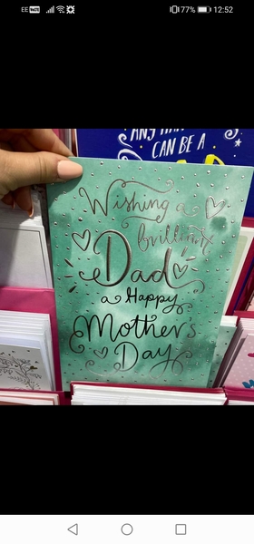 Cards for dad's on mother's day?!