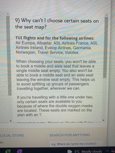 Leaving odd seats empty on planes