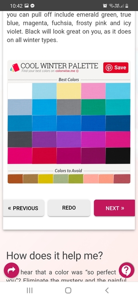 Getting my “colours done” on the cheap?