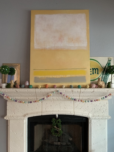 If you have a mantlepiece what do you have on it?