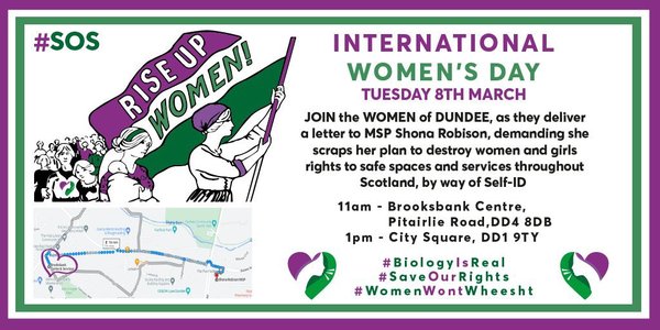 Women in Dundee: Protest on 8 March 2022
