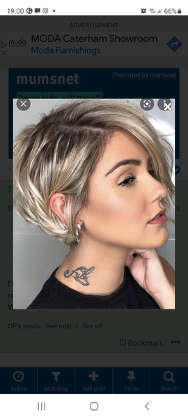 Short hair but not sensible!
