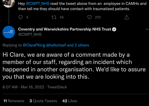 Hospital told police patient not raped because attacker transgender