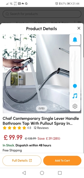 Unusual tap