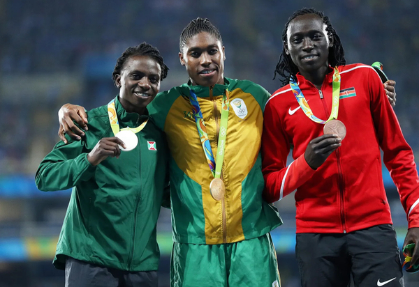 Female swimmers beaten by transgender athlete stage podium protest at ‘unfair’ result