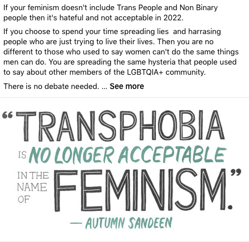 Another man taking a woman's place.....