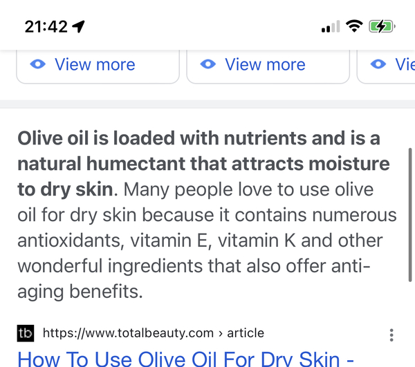 Areas of extreme dry skin