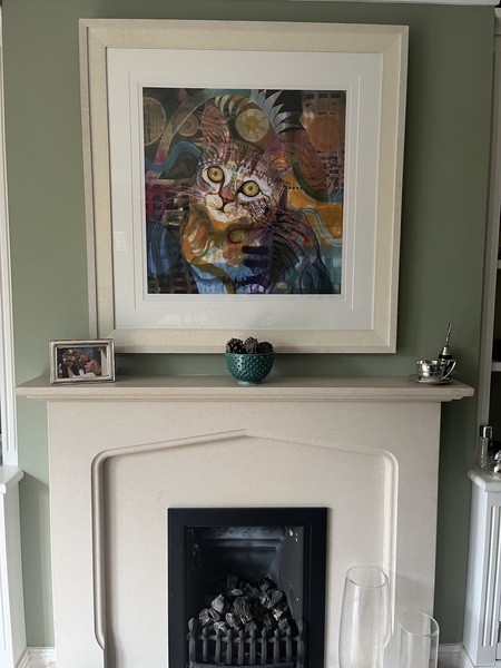 If you have a mantlepiece what do you have on it?